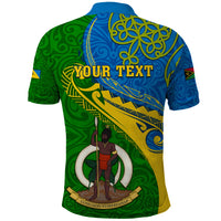 Personalized Malampa Day Polo Shirt Sand Drawing Vanuatuan Pattern LT05 - Polynesian Pride