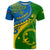 Personalized Malampa Day T Shirt Sand Drawing Vanuatuan Pattern LT05 Green - Polynesian Pride