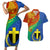 personalized-tafea-day-couples-matching-short-sleeve-bodycon-dress-and-hawaiian-shirt-sand-drawing-vanuatuan-pattern