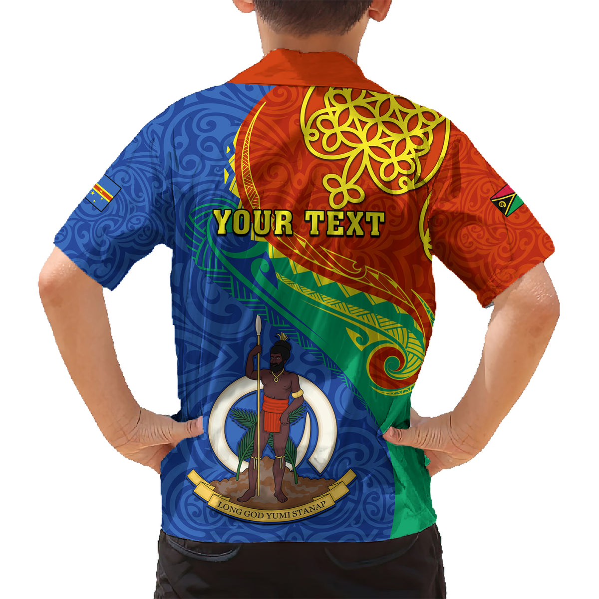 personalized-tafea-day-kid-hawaiian-shirt-sand-drawing-vanuatuan-pattern