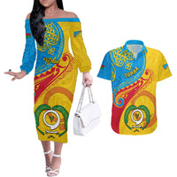 torba-day-couples-matching-off-the-shoulder-long-sleeve-dress-and-hawaiian-shirt-sand-drawing-vanuatuan-pattern