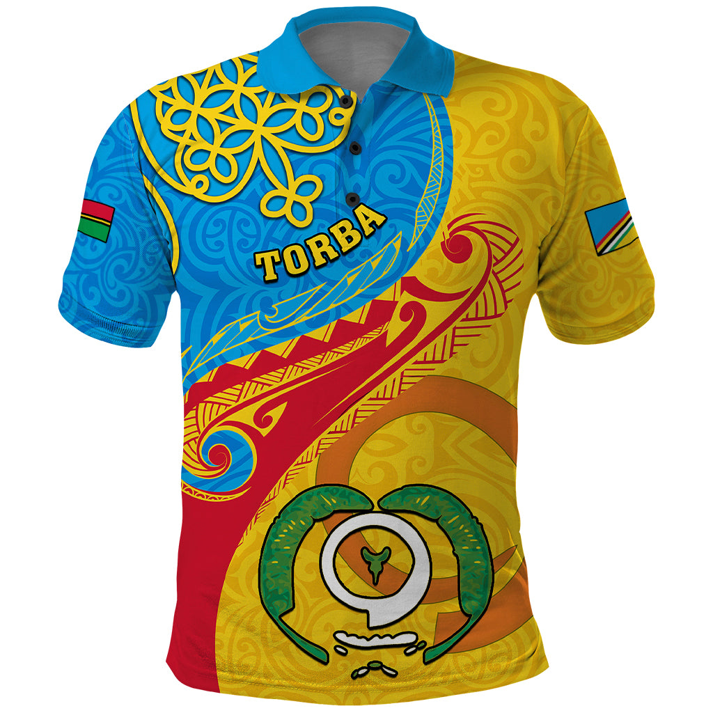 Torba Day Polo Shirt Sand Drawing Vanuatuan Pattern LT05 Yellow - Polynesian Pride