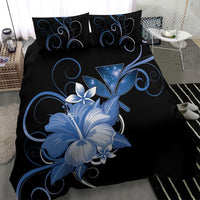 Hawaii Makahiki Kanaka Maoli Bedding Set Blue Hibiscus Floral Vibes LT05 - Polynesian Pride