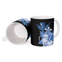 Hawaii Makahiki Kanaka Maoli Ceramic Mug Blue Hibiscus Floral Vibes LT05 - Polynesian Pride
