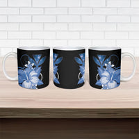 Hawaii Makahiki Kanaka Maoli Ceramic Mug Blue Hibiscus Floral Vibes LT05 - Polynesian Pride