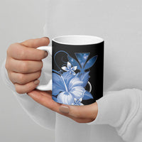 Hawaii Makahiki Kanaka Maoli Ceramic Mug Blue Hibiscus Floral Vibes LT05 - Polynesian Pride