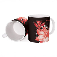 Hawaii Makahiki Kanaka Maoli Ceramic Mug Red Hibiscus Floral Vibes LT05 - Polynesian Pride