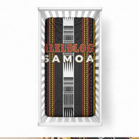 Salelologa Samoa Baby Bed Cover Samoan Tribal Pattern LT05 28 × 52 in Black - Polynesian Pride