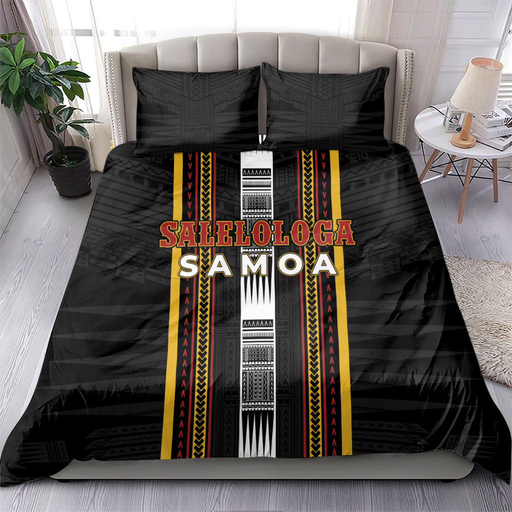 Salelologa Samoa Bedding Set Samoan Tribal Pattern