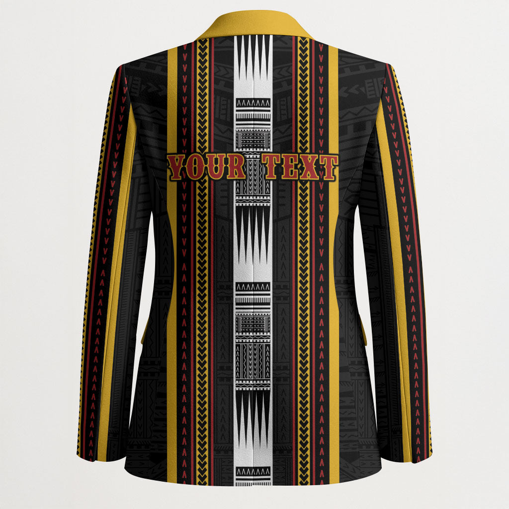 Personalised Salelologa Samoa Blazer Samoan Tribal Pattern