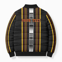Personalised Salelologa Samoa Bomber Puffer Jacket Samoan Tribal Pattern