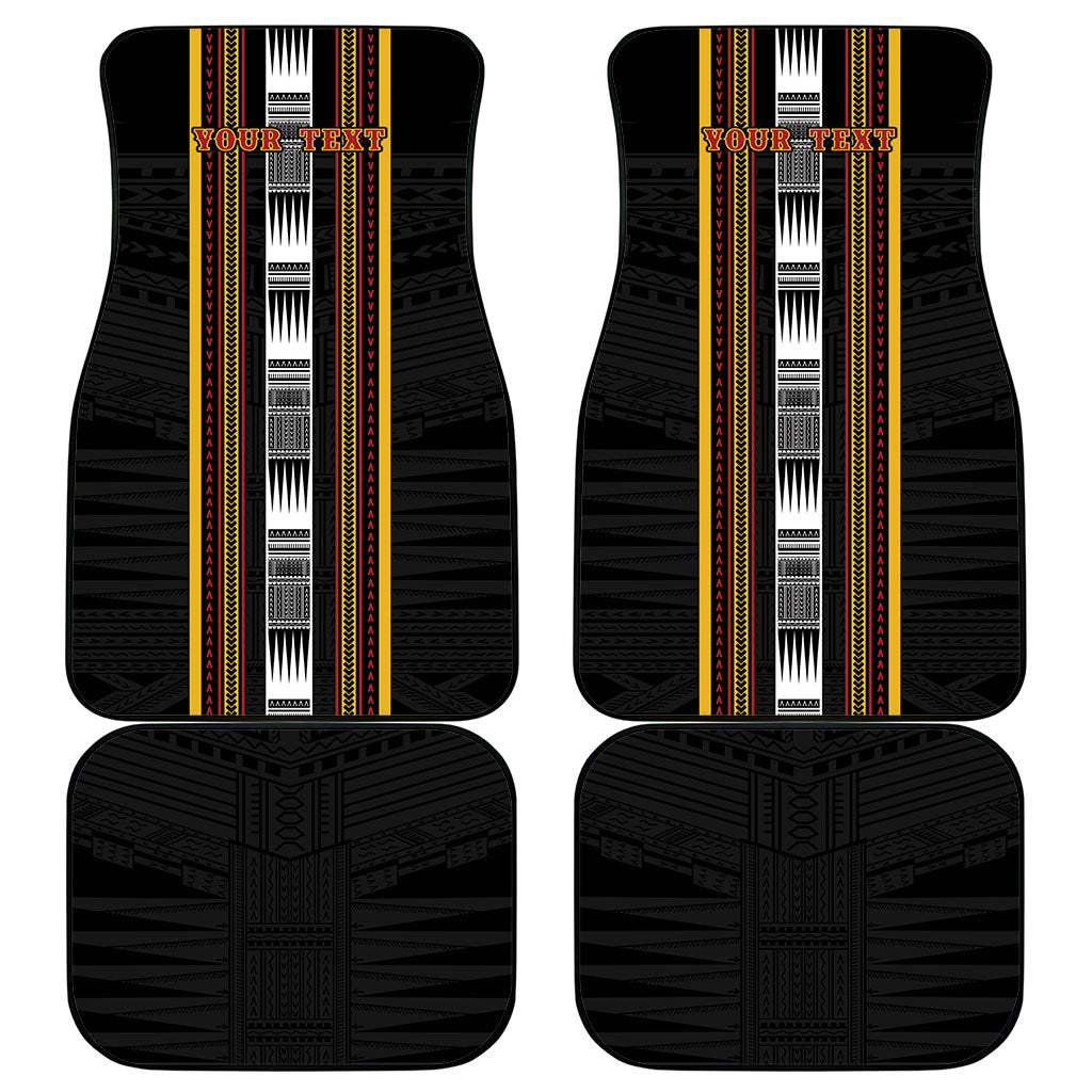 Personalised Salelologa Samoa Car Mats Samoan Tribal Pattern
