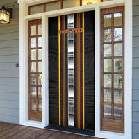 Personalised Salelologa Samoa Door Cover Samoan Tribal Pattern