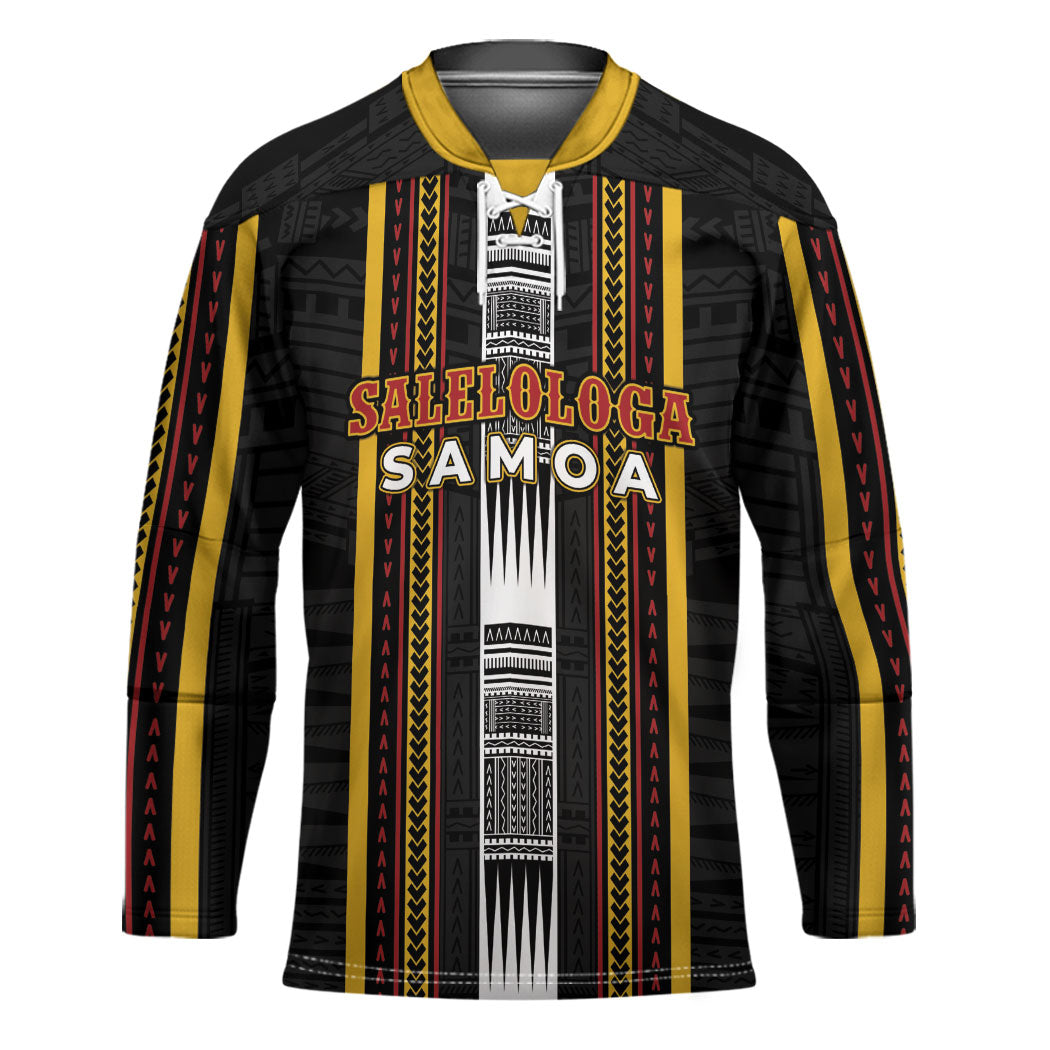 Personalised Salelologa Samoa Hockey Jersey Samoan Tribal Pattern