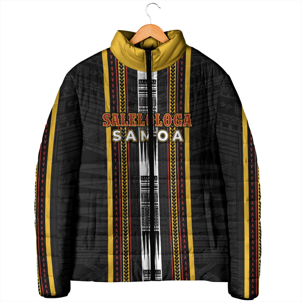 Personalised Salelologa Samoa Padded Jacket Samoan Tribal Pattern LT05 - Polynesian Pride