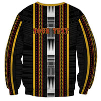 Personalised Salelologa Samoa Sweatshirt Samoan Tribal Pattern LT05 - Polynesian Pride