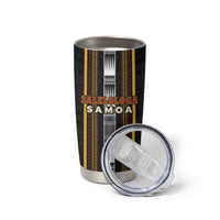 Personalised Salelologa Samoa Tumbler Cup Samoan Tribal Pattern LT05 - Polynesian Pride