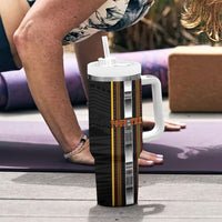 Personalised Salelologa Samoa Tumbler With Handle Samoan Tribal Pattern LT05 - Polynesian Pride