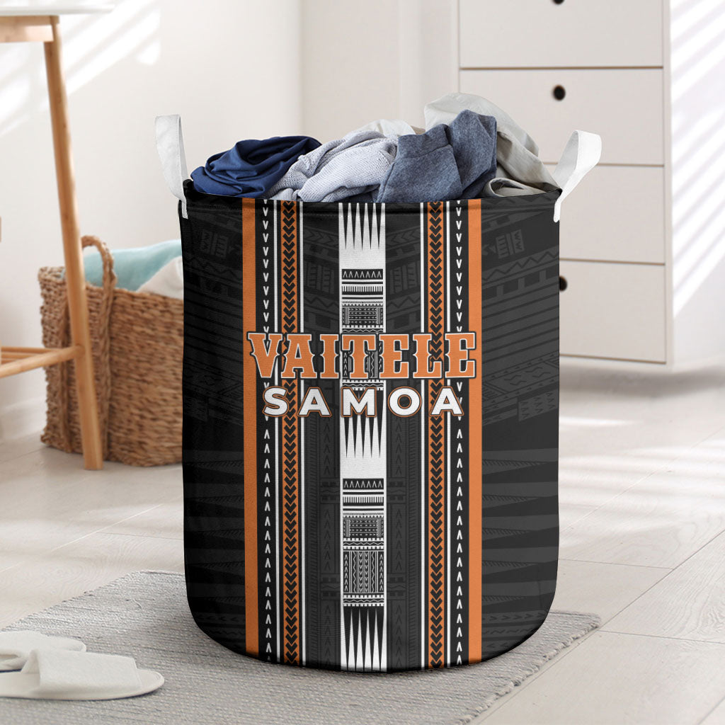 Vaitele Samoa Laundry Basket Samoan Tribal Pattern