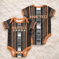 Personalised Vaitele Samoa Baby Onesie Samoan Tribal Pattern