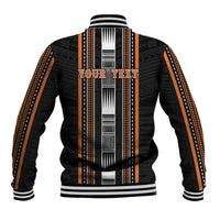 Personalised Vaitele Samoa Baseball Jacket Samoan Tribal Pattern