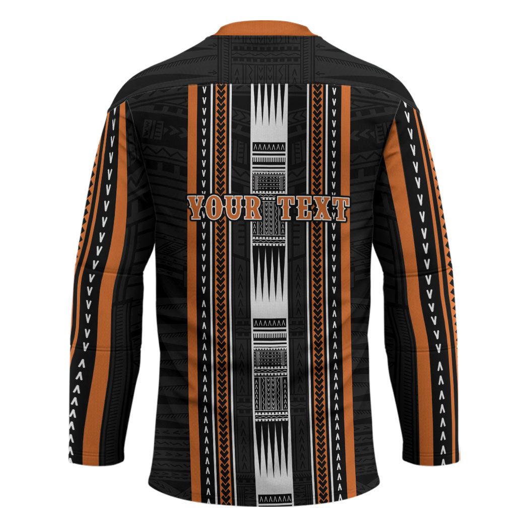 Personalised Vaitele Samoa Hockey Jersey Samoan Tribal Pattern
