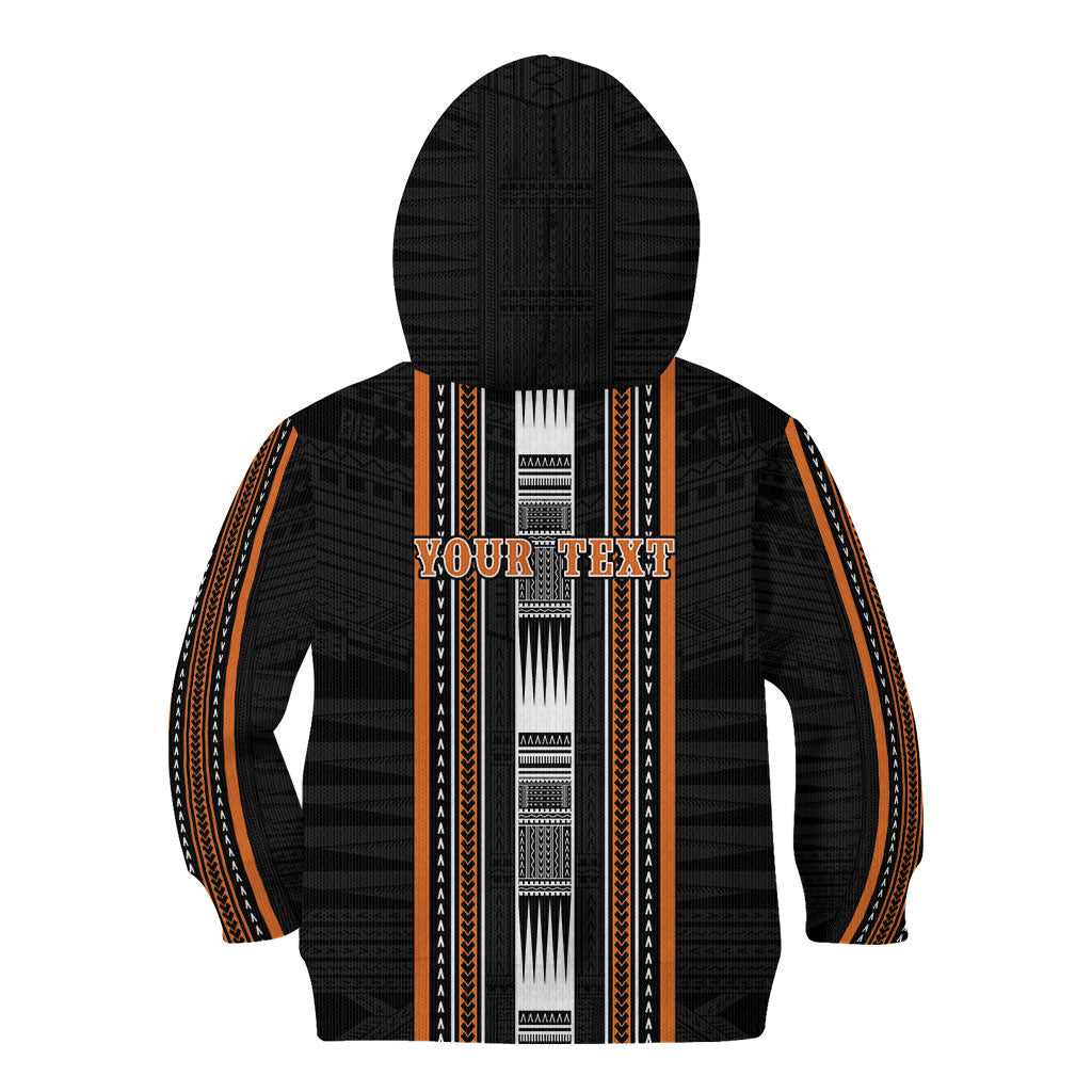 Personalised Vaitele Samoa Kid Hoodie Samoan Tribal Pattern
