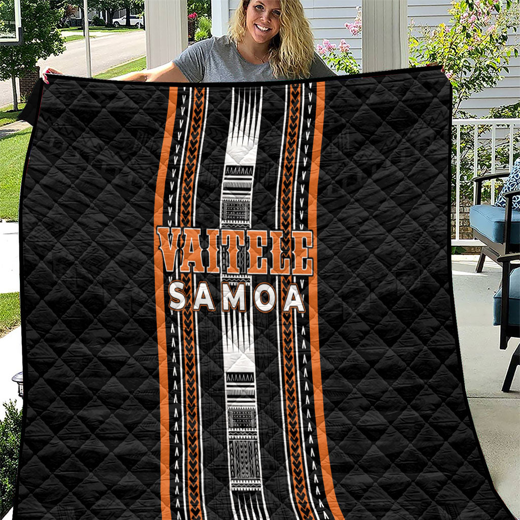 Vaitele Samoa Quilt Samoan Tribal Pattern LT05 Orange - Polynesian Pride