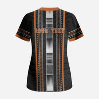 Personalised Vaitele Samoa Scrub Top Samoan Tribal Pattern LT05 - Polynesian Pride