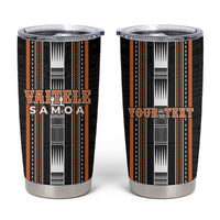Personalised Vaitele Samoa Tumbler Cup Samoan Tribal Pattern