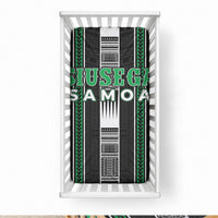 Siusega Samoa Baby Bed Cover Samoan Tribal Pattern LT05 28 × 52 in Green - Polynesian Pride