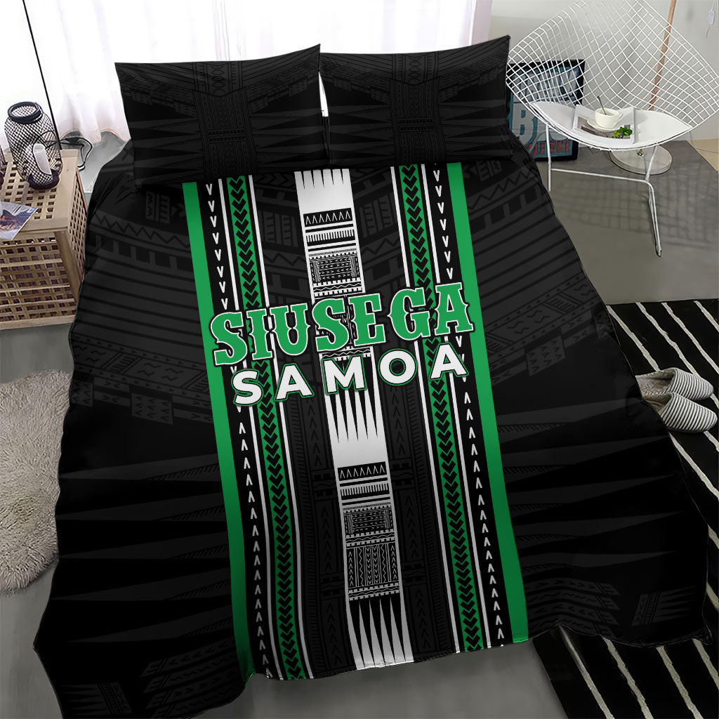 Siusega Samoa Bedding Set Samoan Tribal Pattern