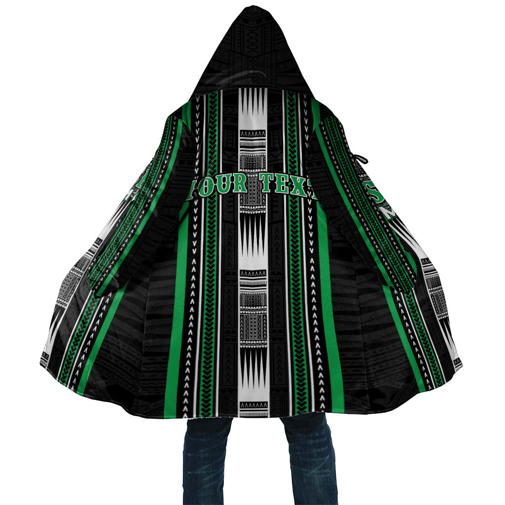 Personalised Siusega Samoa Cloak Samoan Tribal Pattern LT05 Unisex Green - Polynesian Pride