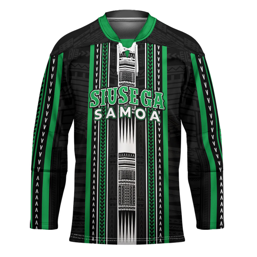 Personalised Siusega Samoa Hockey Jersey Samoan Tribal Pattern