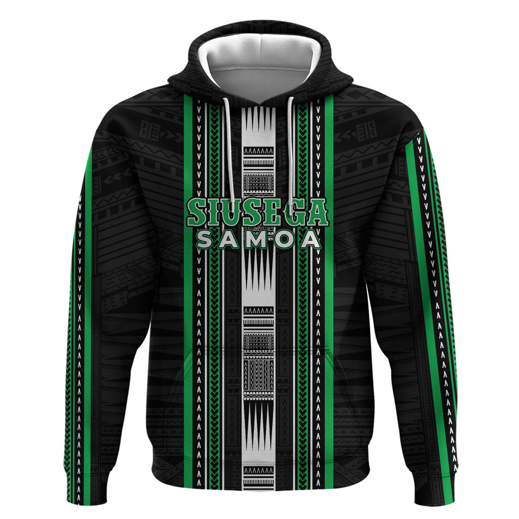 Personalised Siusega Samoa Hoodie Samoan Tribal Pattern