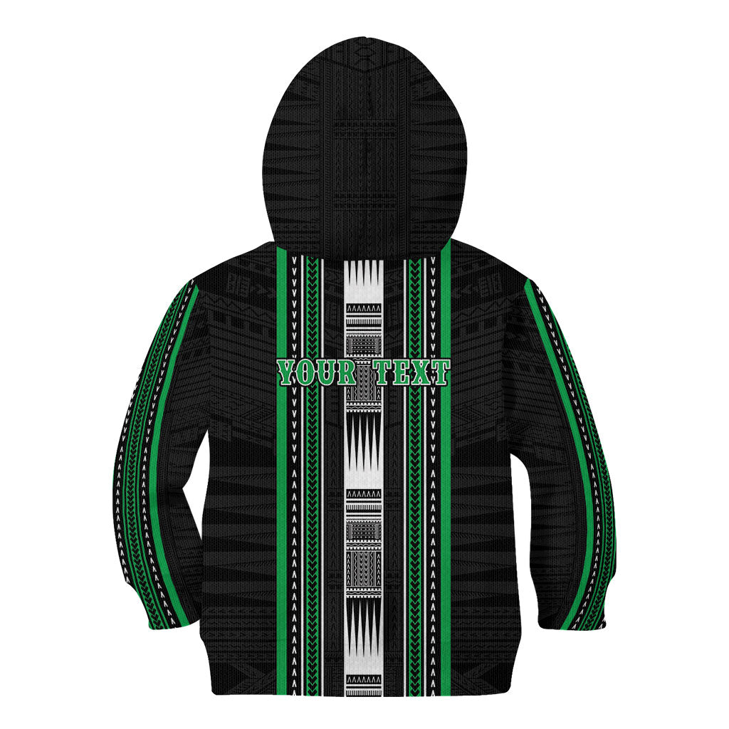 Personalised Siusega Samoa Kid Hoodie Samoan Tribal Pattern