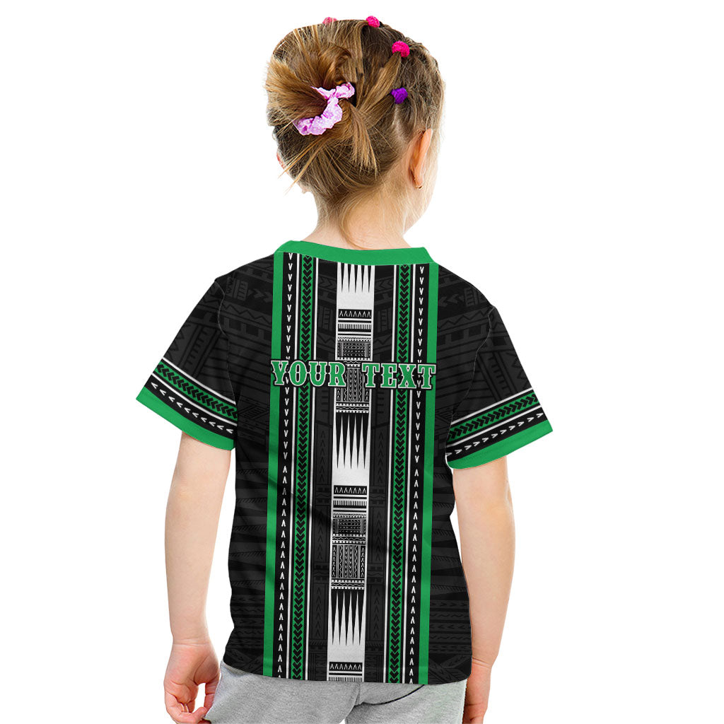 Personalised Siusega Samoa Kid T Shirt Samoan Tribal Pattern