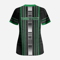 Personalised Siusega Samoa Scrub Top Samoan Tribal Pattern LT05 - Polynesian Pride