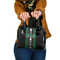 Siusega Samoa Shoulder Handbag Samoan Tribal Pattern LT05 One Size Green - Polynesian Pride