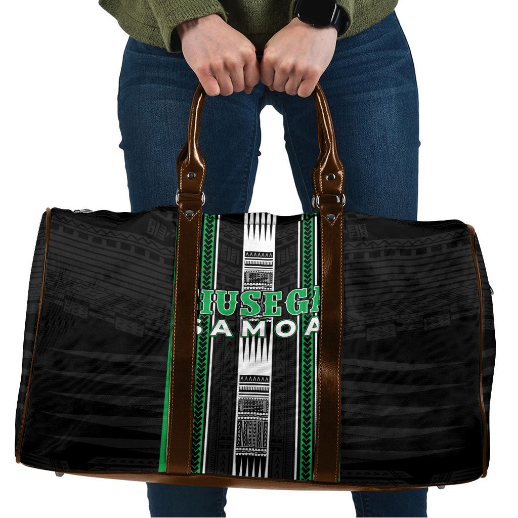 Siusega Samoa Travel Bag Samoan Tribal Pattern LT05 Green - Polynesian Pride