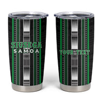 Personalised Siusega Samoa Tumbler Cup Samoan Tribal Pattern