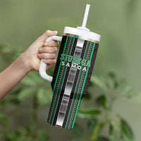 Personalised Siusega Samoa Tumbler With Handle Samoan Tribal Pattern