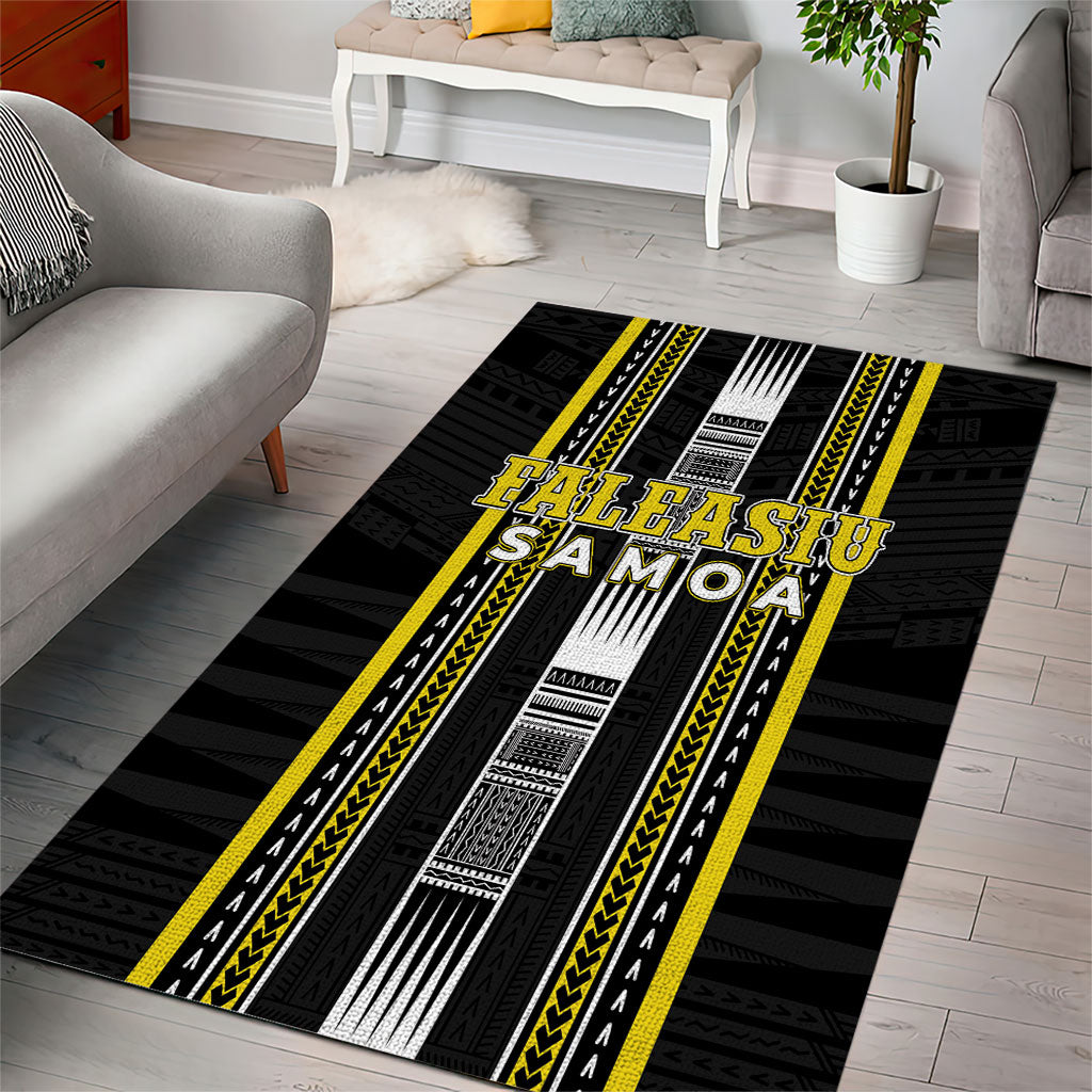 Faleasiu Samoa Area Rug Samoan Tribal Pattern LT05 - Polynesian Pride
