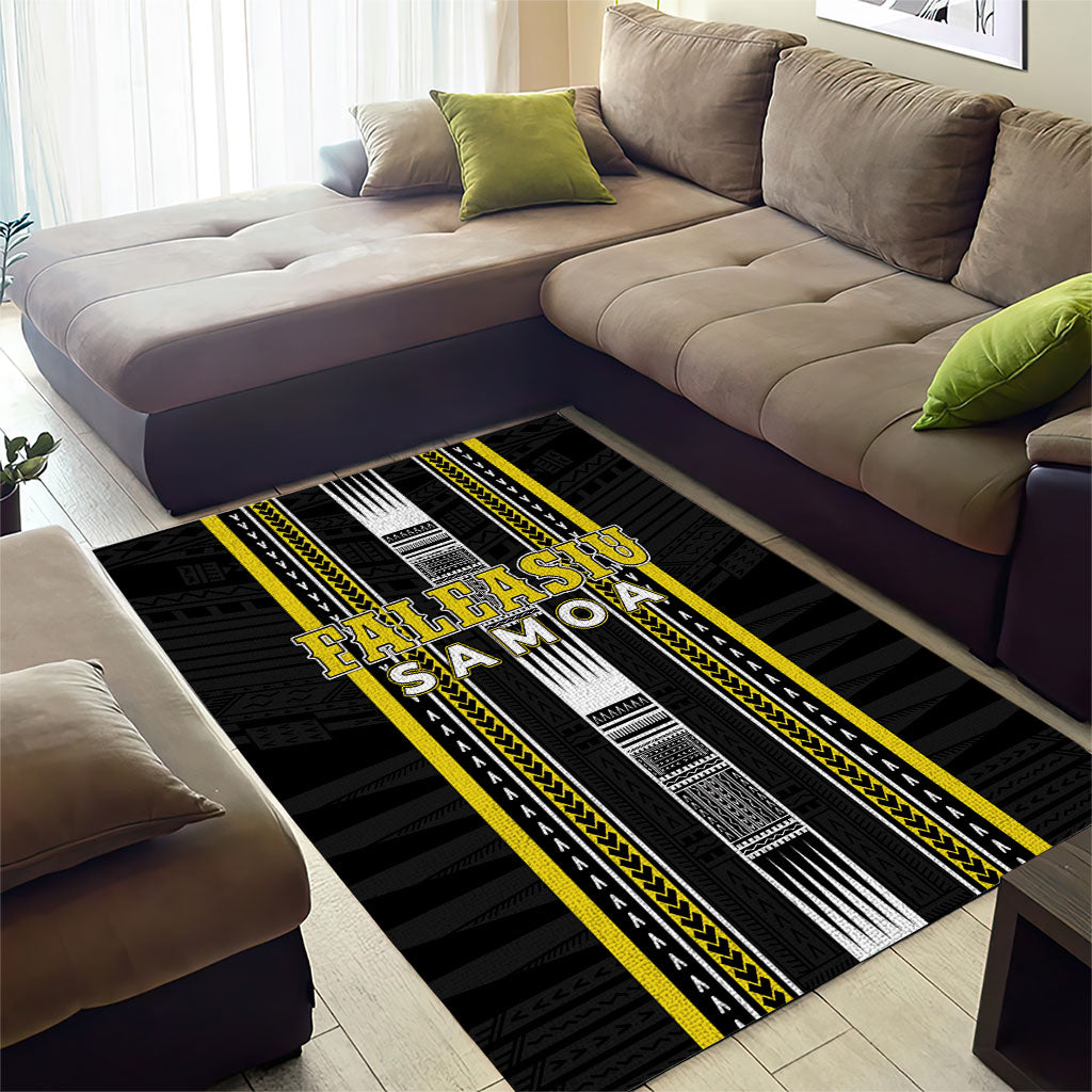 Faleasiu Samoa Area Rug Samoan Tribal Pattern LT05 - Polynesian Pride