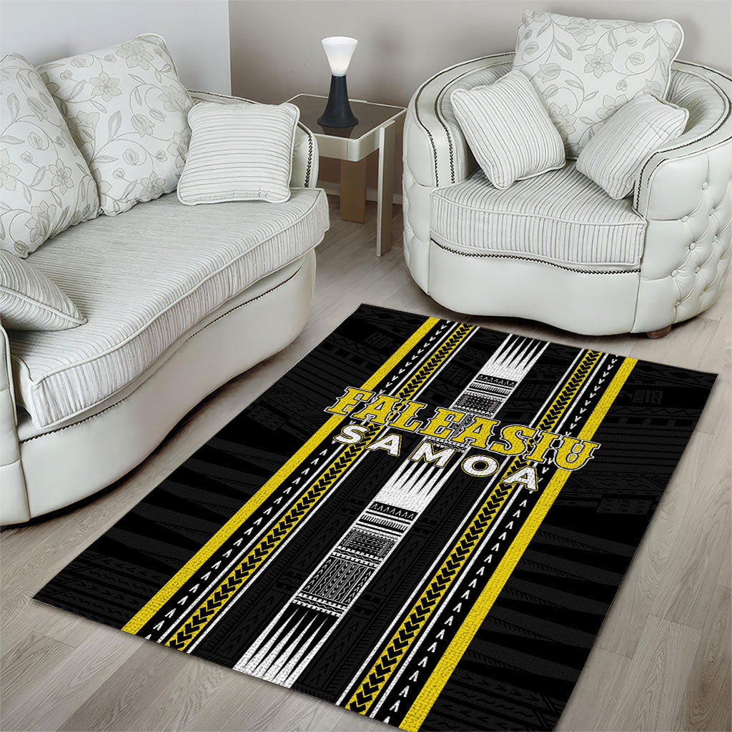 Faleasiu Samoa Area Rug Samoan Tribal Pattern LT05 - Polynesian Pride
