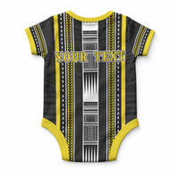 Personalised Faleasiu Samoa Baby Onesie Samoan Tribal Pattern LT05 - Polynesian Pride