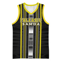 Personalised Faleasiu Samoa Basketball Jersey Samoan Tribal Pattern