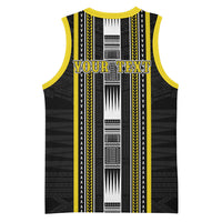 Personalised Faleasiu Samoa Basketball Jersey Samoan Tribal Pattern