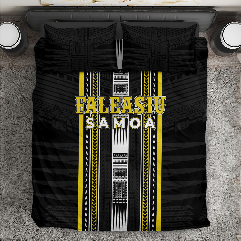 Faleasiu Samoa Bedding Set Samoan Tribal Pattern LT05 Yellow - Polynesian Pride