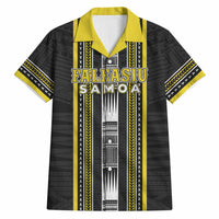 Personalised Faleasiu Samoa Hawaiian Shirt Samoan Tribal Pattern LT05 Yellow - Polynesian Pride